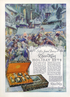Djer-Kiss (Cosmetics) 1921 Willy Pogany, Holiday Sets
