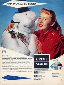 Crème Simon (Cosmetics) 1954 Dominique Wilms, Snowman