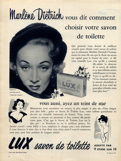LUX (Soap) 1953 Marlène Diétrich Portrait