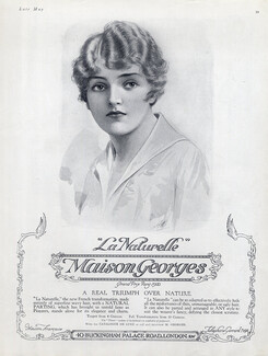 Maison Georges (Hairstyle) 1917 Hairpieces, Postiches, Wig