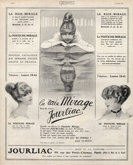 Jourliac (Hairstyle) 1913 Hairpieces, Postiches, Wig