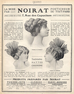 Noirat (Hairstyle) 1911 Hairpieces, Postiches, Wig