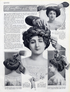 Hairstyle 1908 Coiffure Recamier, Wig