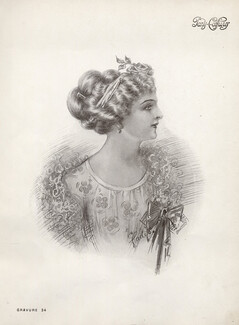 Paris-Coiffures (Hairstyle) 1911 Gladys