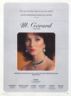 M. Gérard (Jewels) 1979 Necklace, Earrings
