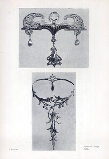 Georges Fouquet (Jewels) 1905 Brooch, Necklace, Art Nouveau Style