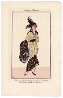 Jan Van Brock 1913 Journal des Dames et des Modes Costumes Parisiens N°110