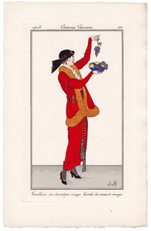 Jan Van Brock 1913 Journal des Dames et des Modes Costumes Parisiens N°120