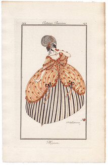 Robert Dammy 1914 Journal des Dames et des Modes Costumes Parisiens N°142 Manon