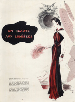 Jacques Demachy 1935 Nina Ricci, Piguet, Fourrures Max, Madeleine Lemoine, Opera Monte-Carlo, 4 pages
