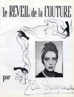 Le Réveil de la Couture, 1947 - Texte par Elsa Schiaparelli, 6 pages