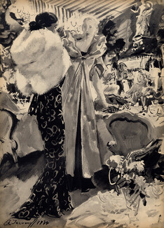 Alexandre Iacovleff 1934 Dans le Jardin du Ritz, Jacques Heim, Jodelle