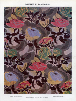 Ducharne (Fabric) 1927 Versailles Damask, Michel Dubost Textile Design