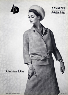 Christian Dior 1961 Auguste Dormeuil, Photo J. Etchthal
