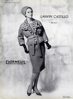 Dormeuil Frères 1962 Lanvin Castillo, Photo Seeberger, Winter Suit