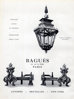 Baguès (Decorative Arts) 1929 Lanterne, Ferronnerie
