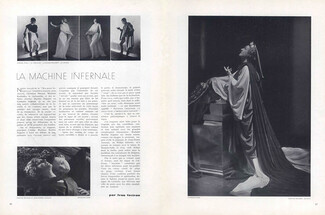 La Machine Infernale, 1934 - Marthe Régnier (Jocaste) Photo George Hoyningen-Huene, Texte par Jean Cocteau