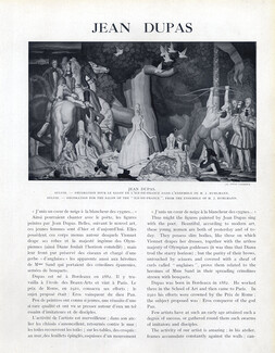 Jean Dupas, 1927 - Artist's Career, Texte par George Barbier, 6 pages
