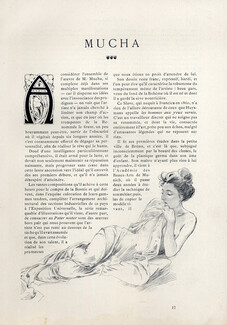 Mucha, 1900 - Alfons Mucha (Artist's Career) Drawing Watches, Médée, Pavillon de Bosnie, Texte par Charles Masson, 10 pages