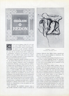 Odilon Redon, 1920 - Artist's Career, Texte par G. Jean Aubry, 7 pages
