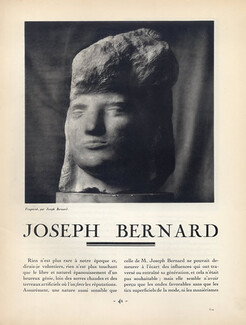 Joseph Bernard, 1919 - Artist's Career Feuillets d'Art, Text by Roger Allard, 4 pages