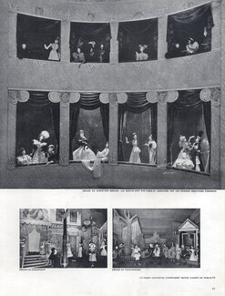 Theatre de la Mode in New York 1946 Christian Bérard, Touchagues, Dignimont, Dolls, 2 pages