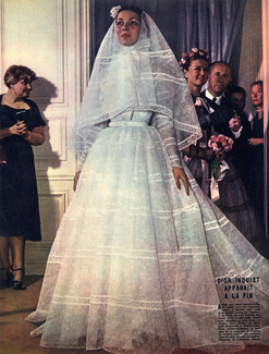 Chez Dior, 1950 - Christian Dior Wedding Dress, Fashion Show, Texte par Marthe Richardot, André Lacaze, 4 pages