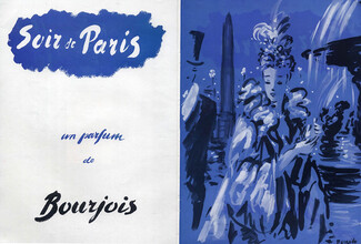 Bourjois (Perfumes) 1944 Soir de Paris, Benito, Place de la Concorde