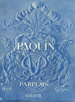 Paquin (Perfumes) 1942 Goya, Ever After, 9x9
