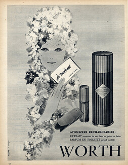 Worth (Perfumes) 1961 Je Reviens Atomizer