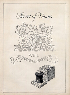 Weil (Perfumes) 1946 Secret of Venus