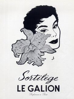 Le Galion (Perfumes) 1953 Sortilège, A. B.