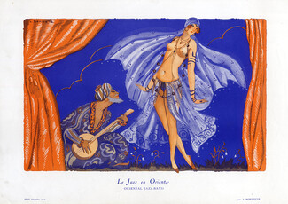 Léon Bonnotte 1924 Le Jazz en Orient - Oriental Jazz-Band, Topless Dancer