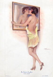 Suzanne Meunier 1926 Le Baiser de Glace - Cool Kisses, Mirror Kiss