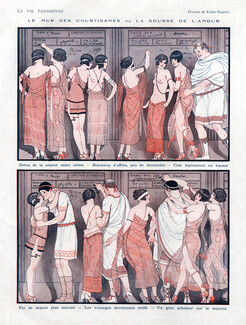 Joseph Kuhn-Régnier 1926 Le Mur des Courtisanes... Love Stock Exchange, Courtesans, Erotica