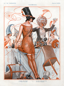 Vald'Es (Valvérane & D'Espagnat) 1926 Madrigal, Carnival Costume, Disguise