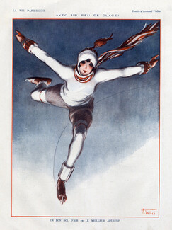 Armand Vallée 1926 Ice Skating