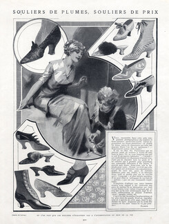Souliers de Plume, Souliers de Prix 1911 Cothurnes, Buskins, Most Expensive Shoes, René Lelong