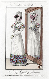 Nouveau Journal des Dames 1821 Modes de Paris N°9