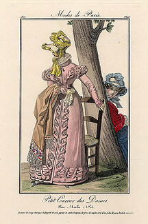 Petit Courrier des Dames 1823 Modes de Paris N°123