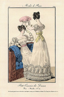 Petit Courrier des Dames 1823 Modes de Paris N°142