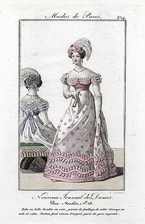 Nouveau Journal des Dames 1821 Modes de Paris N°14