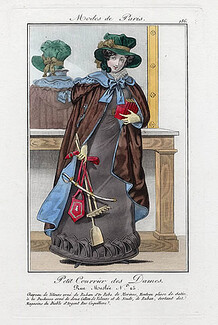 Petit Courrier des Dames 1823 Modes de Paris N°186