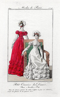 Petit Courrier des Dames 1822 Modes de Paris N°28