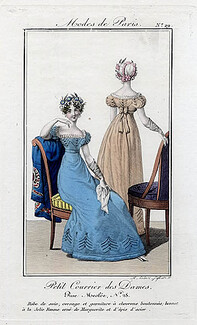 Petit Courrier des Dames 1822 Modes de Paris N°29