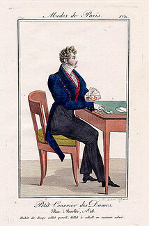 Petit Courrier des Dames 1822 Modes de Paris N°31