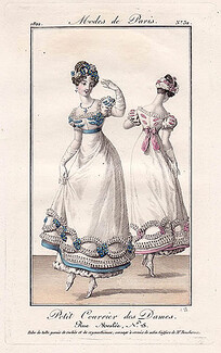 Petit Courrier des Dames 1822 Modes de Paris N°32