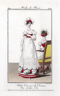 Petit Courrier des Dames 1822 Modes de Paris N°33