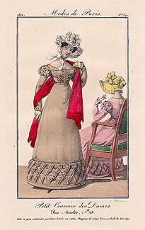 Petit Courrier des Dames 1822 Modes de Paris N°39