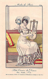 Petit Courrier des Dames 1822 Modes de Paris N°40